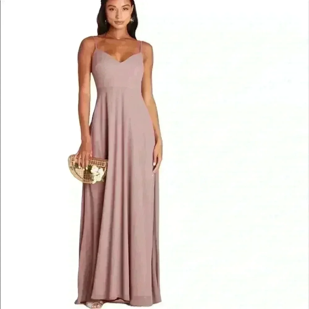 NWT Dark Mauve Convertible Bridesmaid Dress with removable sleeves